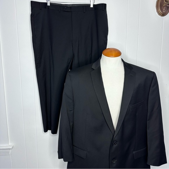 Calvin Klein Other - Calvin Klein 2 Piece Black Wool Suit
